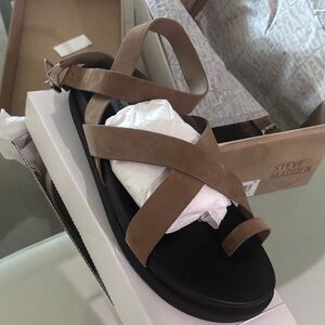 Steve Madden Tan Strappy Sandals - Mira Sandal